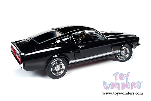 Auto World - American Muscle Ford Mustang Shelby&reg; GT350 Muscle Car & Corvette Nationals (MCACN) (1967, 1/18 scale diecast model car, Raven Black) AMM1202