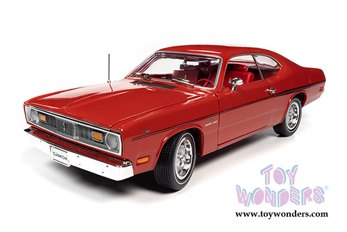 Auto World American Muscle - Hemmings Classic Cars | Plymouth Duster 340 Hardtop (1970, 1/18 scale diecast model car, Rallye Red) AMM1205