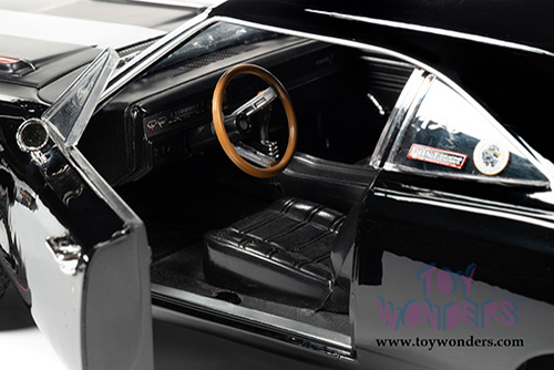 Auto World American Muscle - Hemmings Muscle Machines | Plymouth HEMI 426 Roadrunner Hardtop  (1969, 1/18 scale diecast model car, Tuxedo Black) AMM1213