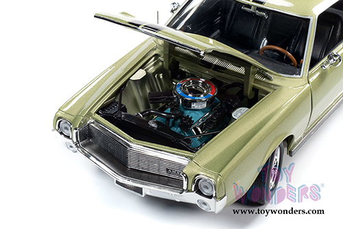 Auto World American Muscle -  AMC AMX Muscle Car & Corvette Nationals (MCACN) (1968, 1/18,1/64 scale diecast model car, Light Green Metallic) AMM1214