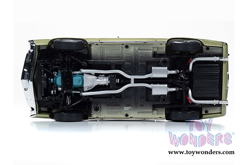 Auto World American Muscle -  AMC AMX Muscle Car & Corvette Nationals (MCACN) (1968, 1/18,1/64 scale diecast model car, Light Green Metallic) AMM1214