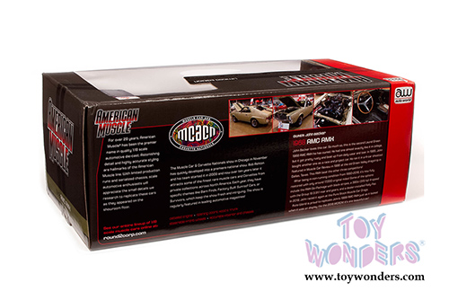 Auto World American Muscle -  AMC AMX Muscle Car & Corvette Nationals (MCACN) (1968, 1/18,1/64 scale diecast model car, Light Green Metallic) AMM1214