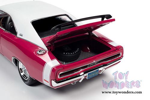 Auto World - American Muscle | Dodge Charger R/T SE 440 Class of '70 50th Anniversary (1970, 1/18 scale diecast model car, Panther Pink) AMM1215