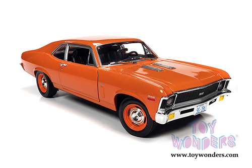 Auto World American Muscle - Chevrolet&reg; Nova&reg; SS&reg; 396 Hardtop (1970, 1/18 scale diecast model car, Hugger Orange) AMM1226