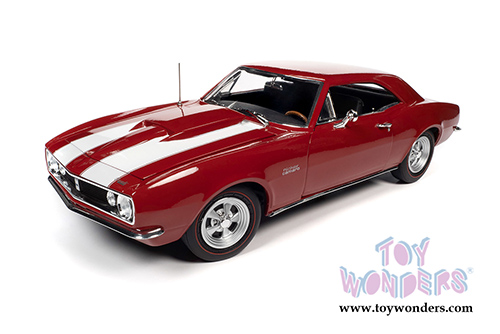 Auto World American Muscle - Nickey&reg; Chevrolet&reg; Camaro&reg; Z/28 Hardtop Muscle Car & Corvette Nationals (MCACN) (1967, 1/18 scale diecast model car, Bolero Red) AMM1228
