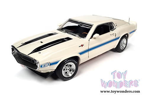Auto World - American Muscle | Shelby GT-500® Class of '70 50th Anniversary (1970, 1/18 scale diecast model car, Wimbledon White) AMM1229