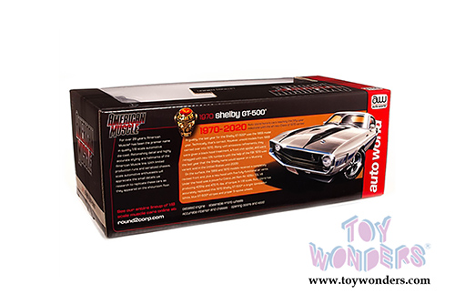 Auto World - American Muscle | Shelby GT-500® Class of '70 50th Anniversary (1970, 1/18 scale diecast model car, Wimbledon White) AMM1229