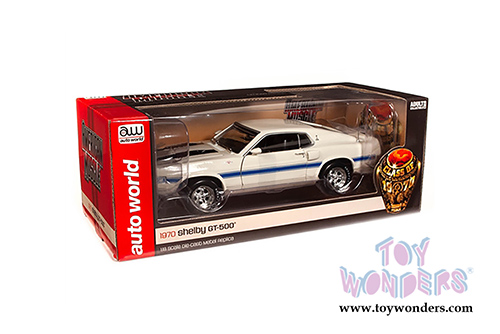 Auto World - American Muscle | Shelby GT-500® Class of '70 50th Anniversary (1970, 1/18 scale diecast model car, Wimbledon White) AMM1229