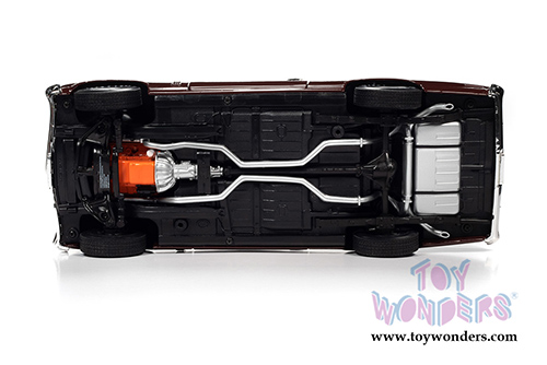 Auto World American Muscle - Chevrolet® Nova SS 396 Hardtop Muscle Car & Corvette Nationals (MCACN) (1970, 1/18 scale diecast model car, Black Cherry/White) AMM1230