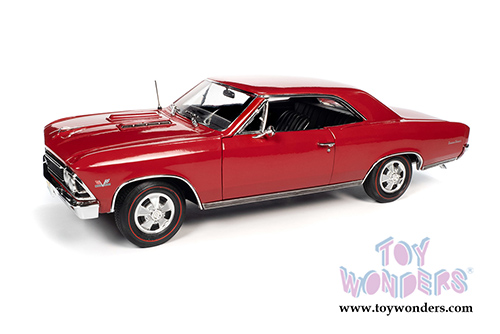 Auto World American Muscle - Hemmings Motor News | Chevrolet&reg; Chevelle&reg; SS 396 Magazine Cover Car (April 2013) (1966, 1/18 scale diecast model car, Regal Red) AMM1233