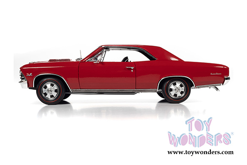 Auto World American Muscle - Hemmings Motor News | Chevrolet&reg; Chevelle&reg; SS 396 Magazine Cover Car (April 2013) (1966, 1/18 scale diecast model car, Regal Red) AMM1233