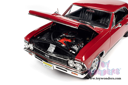 Auto World American Muscle - Hemmings Motor News | Chevrolet&reg; Chevelle&reg; SS 396 Magazine Cover Car (April 2013) (1966, 1/18 scale diecast model car, Regal Red) AMM1233