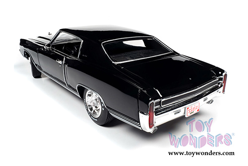 Auto World - American Muscle | Chevrolet&reg; Monte Carlo SS 454 Hardtop Class of '70 50th Anniversary (1970, 1/18 scale diecast model car, Tuxedo Black) AMM1237