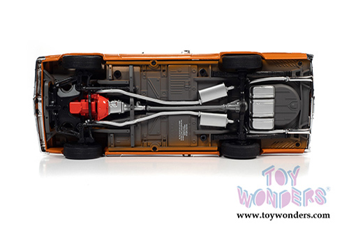 Auto World - American Muscle | Plymouth Duster 340 Hardtop Class of '70 50th Anniversary (1970, 1/18 scale diecast model car, Vitamin C Orange) AMM1239