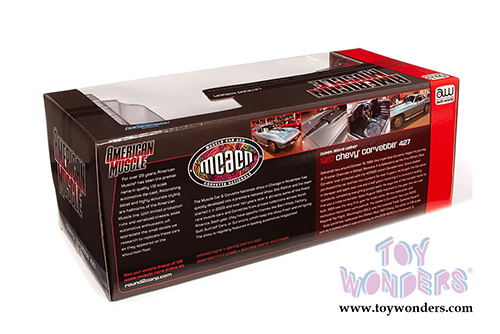 Auto World American Muscle - Chevrolet&reg; Corvette&reg; 427 Hardtop Muscle Car & Corvette Nationals (MCACN) (1967, 1/18 scale diecast model car, Elkhart Blue) AMM1241