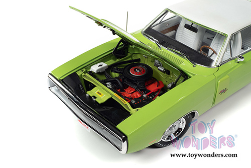Auto World - American Muscle 30th Anniversary | Dodge Charger Hardtop (1970, 1/18 scale diecast model car, FJ5 Sublime Green) AMM1249