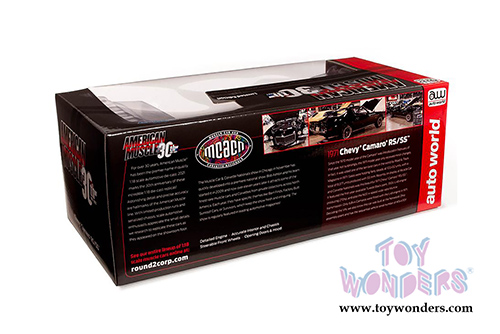 Auto World - American Muscle 30th Anniversary | Chevrolet&reg; Camaro&reg; RS/SS Hardtop Muscle Car & Corvette Nationals (MCACN) (1971, 1/18 scale diecast model car, Tuxedo Black) AMM1250