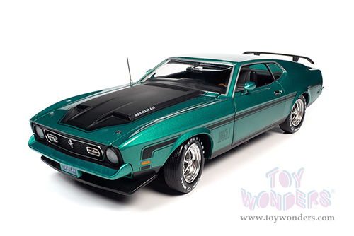 Auto World - American Muscle 30th Anniversary | Ford Mustang Mach 1 Class of '71 (1971, 1/18 scale diecast model car, Grabber Green Metallic) AMM1262