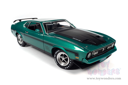Auto World - American Muscle 30th Anniversary | Ford Mustang Mach 1 Class of '71 (1971, 1/18 scale diecast model car, Grabber Green Metallic) AMM1262