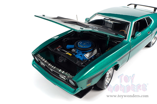 Auto World - American Muscle 30th Anniversary | Ford Mustang Mach 1 Class of '71 (1971, 1/18 scale diecast model car, Grabber Green Metallic) AMM1262