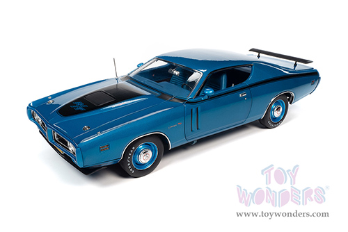 Auto World - American Muscle | Dodge Charger R/T Class of 1971 (1971, 1/18 scale diecast model car, GB5 Bright Metallic Blue) AMM1274