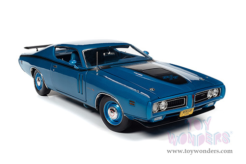 Auto World - American Muscle | Dodge Charger R/T Class of 1971 (1971, 1/18 scale diecast model car, GB5 Bright Metallic Blue) AMM1274