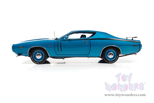 Auto World - American Muscle | Dodge Charger R/T Class of 1971 (1971, 1/18 scale diecast model car, GB5 Bright Metallic Blue) AMM1274