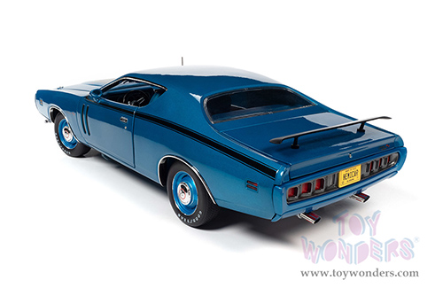 Auto World - American Muscle | Dodge Charger R/T Class of 1971 (1971, 1/18 scale diecast model car, GB5 Bright Metallic Blue) AMM1274
