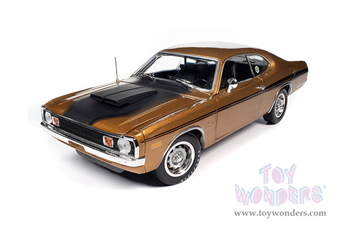 Auto World - American Muscle | Dodge Demon GSS Supercharged (Mr Norms) (1972, 1/18 scale diecast model car, GY8 Gold/Black) AMM1294 MAP: $99.99