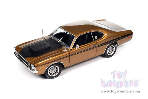 Auto World - American Muscle | Dodge Demon GSS Supercharged (Mr Norms) (1972, 1/18 scale diecast model car, GY8 Gold/Black) AMM1294 MAP: $99.99