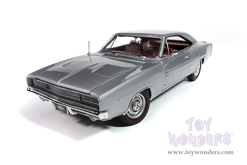 Auto World - American Muscle Dodge Charger R/T Hardtop Muscle Car & Corvette Nationals (MCACN) (1968, 1/18 scale diecast model car, Silver) AMM1344 MAP: $104.99
