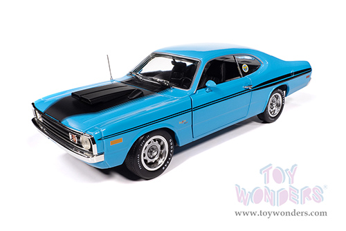 Auto World American Muscle - Dodge Demon GSS "Mecum Auctions" (1972, 1/18 scale diecast model car, Petty Blue/Black stripes) AMM1345 MAP: $104.99