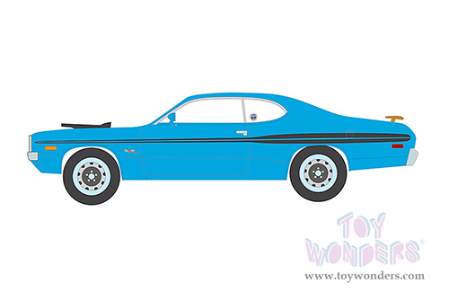Auto World American Muscle - Dodge Demon GSS "Mecum Auctions" (1972, 1/18 scale diecast model car, Petty Blue/Black stripes) AMM1345 MAP: $104.99