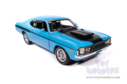Auto World American Muscle - Dodge Demon GSS "Mecum Auctions" (1972, 1/18 scale diecast model car, Petty Blue/Black stripes) AMM1345 MAP: $104.99