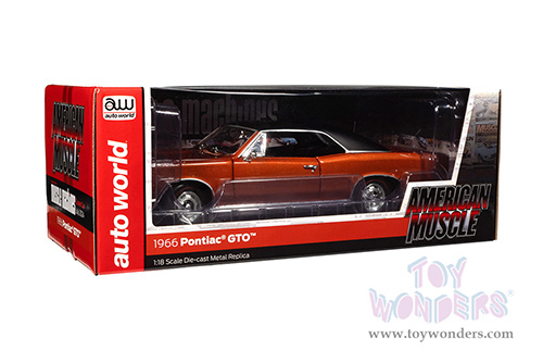 Auto World - Hemmings Muscle Machines | Pontiac® GTO™ Magazine Cover Car (July 2024) (1966, 1/18 scale diecast model car, Copper Blaze) AMM1346 MAP: $104.99