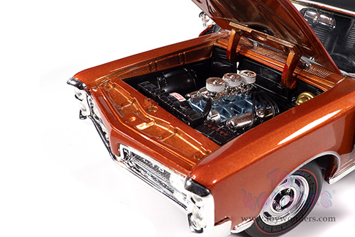 Auto World - Hemmings Muscle Machines | Pontiac® GTO™ Magazine Cover Car (July 2024) (1966, 1/18 scale diecast model car, Copper Blaze) AMM1346 MAP: $104.99