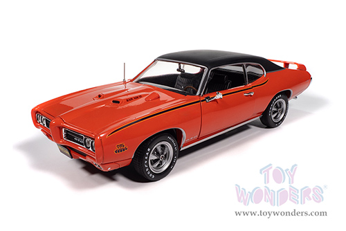 Auto World American Muscle - Pontiac® GTO™ Judge™ "Mecum Auctions" (1969, 1/18 scale diecast model car, Carousel Red/Black top) AMM1351 MAP: $104.99