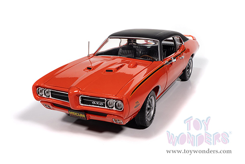 Auto World American Muscle - Pontiac® GTO™ Judge™ "Mecum Auctions" (1969, 1/18 scale diecast model car, Carousel Red/Black top) AMM1351 MAP: $104.99