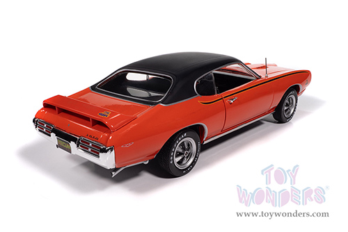 Auto World American Muscle - Pontiac® GTO™ Judge™ "Mecum Auctions" (1969, 1/18 scale diecast model car, Carousel Red/Black top) AMM1351 MAP: $104.99