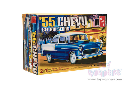 AMT - Model Kit | Chevrolet® Bel Air® Sedan 2-In-1 (1955, 1/25 scale Plastic model Kit) AMT1119M/12 MAP: $27.99