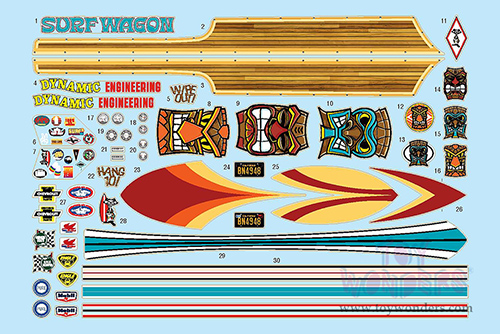 AMT - Model Kit | Chevrolet® Chevelle® Surf Wagon 4-In-1 (1965, 1/25 scale Plastic model Kit) AMT1131/12 MAP: $27.99