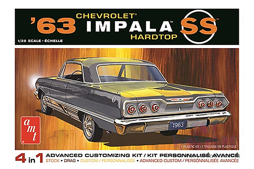 AMT - Model Kit | Chevrolet&reg; Impala SS 4-In-1 (1963, 1/25 scale Plastic model Kit) AMT1149M/12 MAP: $27.99