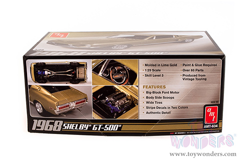 AMT - Model Kit | Shelby&reg; GT-500&reg; Hardtop (1968, 1/25 scale Plastic model Kit, Lime Gold) AMT634M/12
