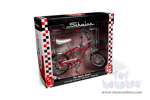 AMT - Schwinn® Stik-Shift Sting-Ray® "The Apple Krate®" Bicycle (1969, 1/6 scale diecast model bike, Red) AMTD002/12