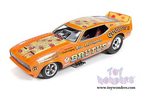 Auto World Legends - Brutus Ford Mustang NHRA Funny Car (1971, 1/18 scale diecast model car, Orange) AW1169