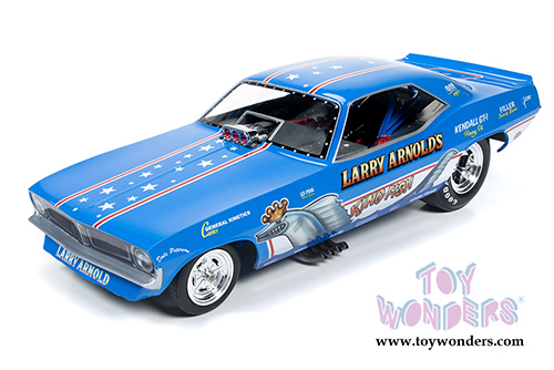 Auto World Legends - Larry Arnolds's King fish Plymouth Cuda NHRA Funny Car (1970, 1/18 scale diecast model car, Blue) AW1173