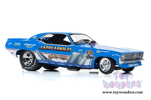 Auto World Legends - Larry Arnolds's King fish Plymouth Cuda NHRA Funny Car (1970, 1/18 scale diecast model car, Blue) AW1173