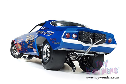 Auto World Legends - Jungle Jim Chevy&reg; Camaro&reg; NHRA Funny Car (1972, 1/18 scale diecast model car, Blue) AW1180