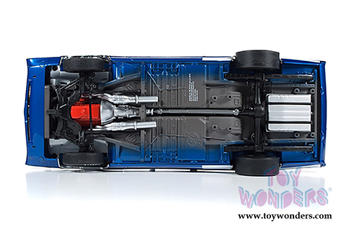 Auto World - Rod Shop Dodge Charger Super Bee (Dave Boertman) (1971, 1/18 scale diecast model car, Blue with Red and white) AW224