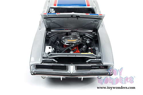 Auto World - Dodge Charger R/T Dick Landy Hard Top (1969, 1/18 scale diecast model car, Red/Blue/Gray) AW228